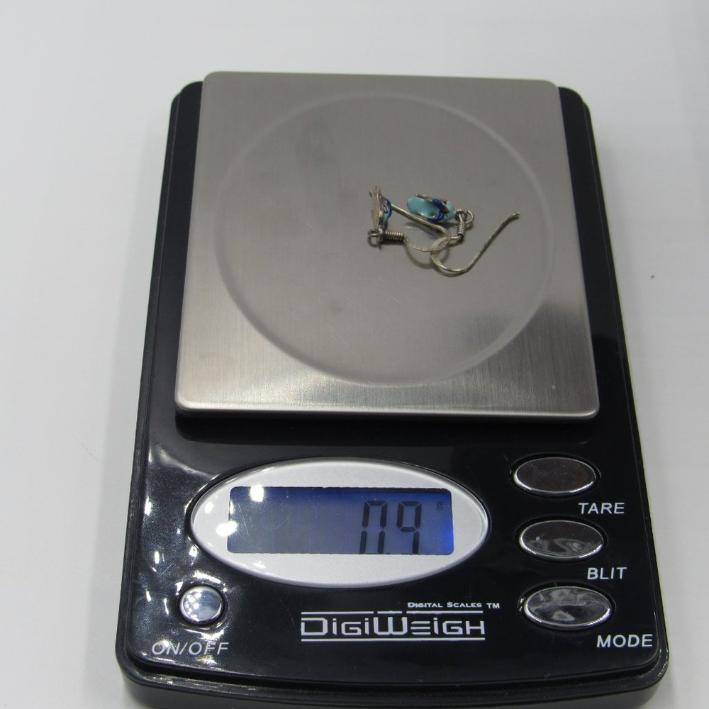 Sterling Silver Tiny Rustic Sandal Dangle Earrings - image 5